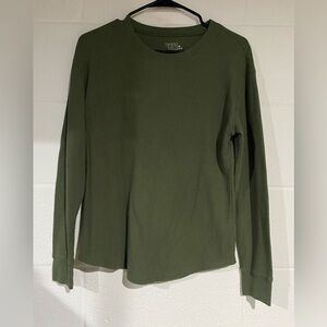 Green waffle Longsleeve medium